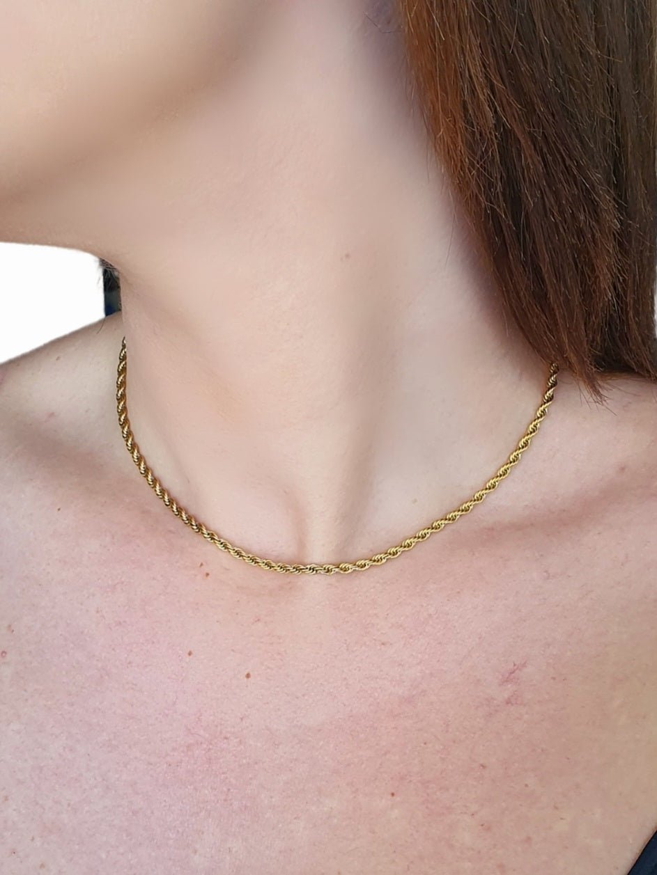 Collana girocollo "Torchon" Gold - 333HOPE333