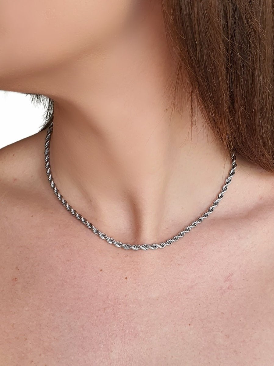 Collana girocollo "Torchon" Silver - 333HOPE333