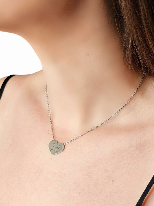 Collana Personalizzata "Cuore" Silver - 333HOPE333
