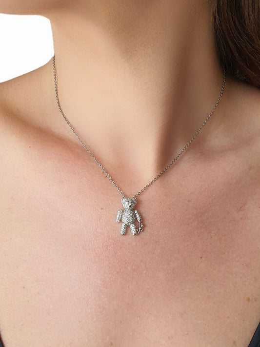 Collana "Teddy & Teddy" Silver - 333HOPE333