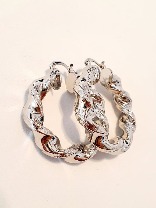 Coppia cerchi “Torchon” silver - 333HOPE333