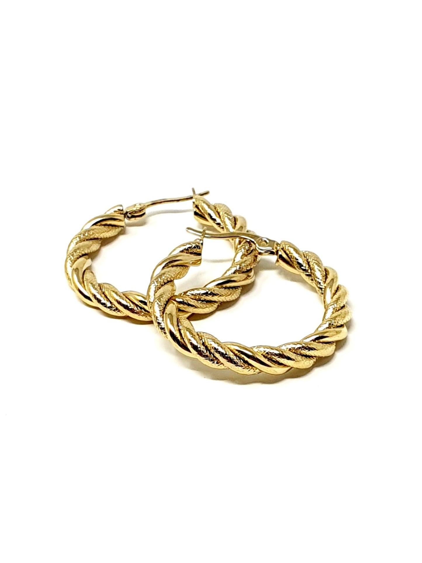 Coppia di cerchi "Scratched Torchon ” Gold - 333HOPE333