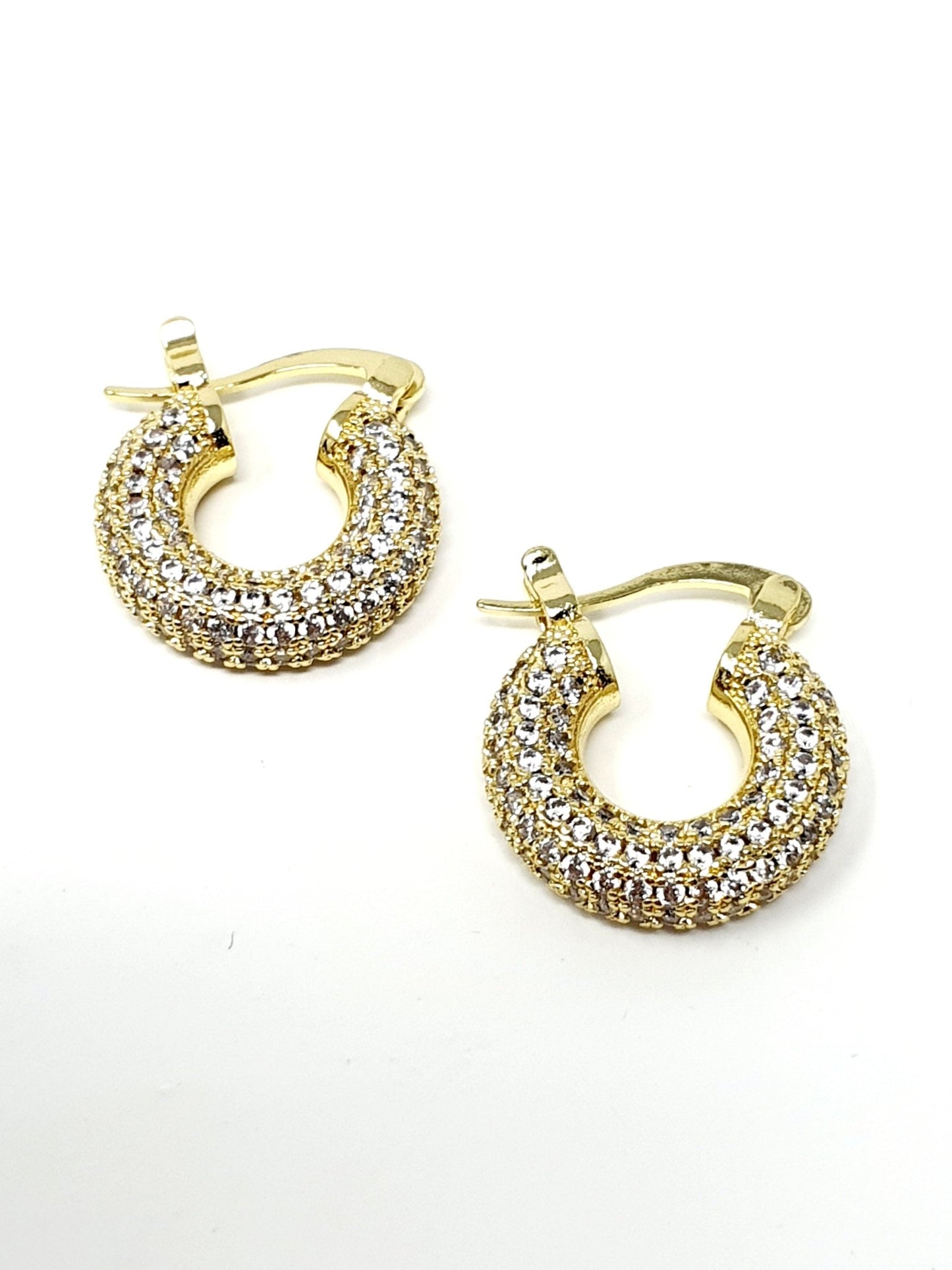 Coppia di cerchi small gold con chiusura a baionetta - 333HOPE333