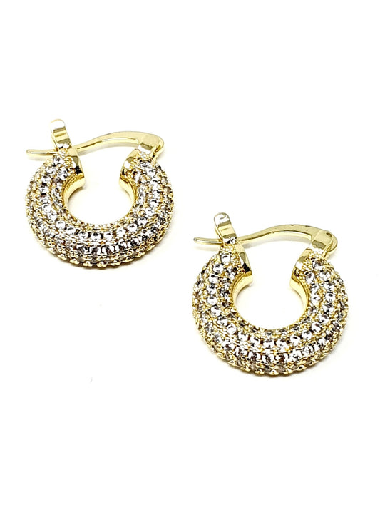 Coppia di cerchi small gold con chiusura a baionetta - 333HOPE333