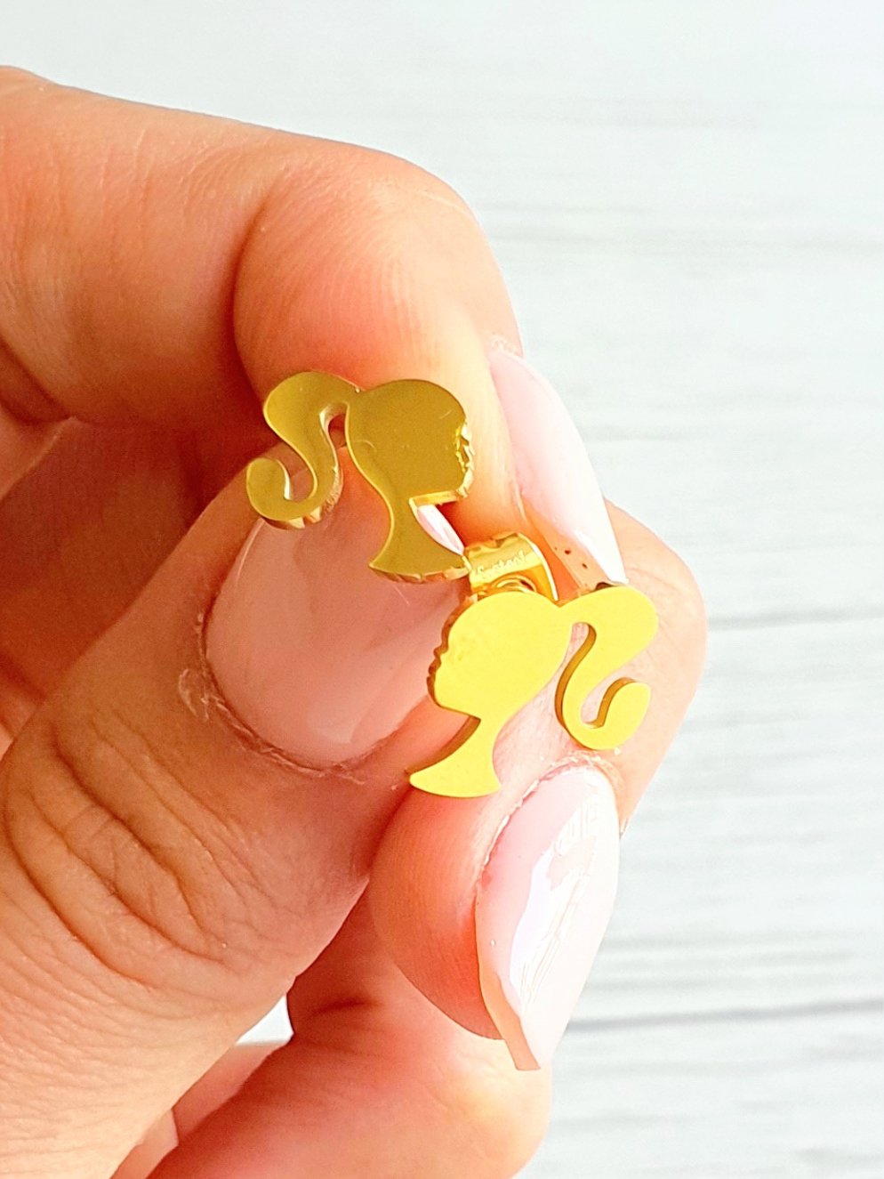 Coppia di Lobetti "Barbie" Gold - 333HOPE333