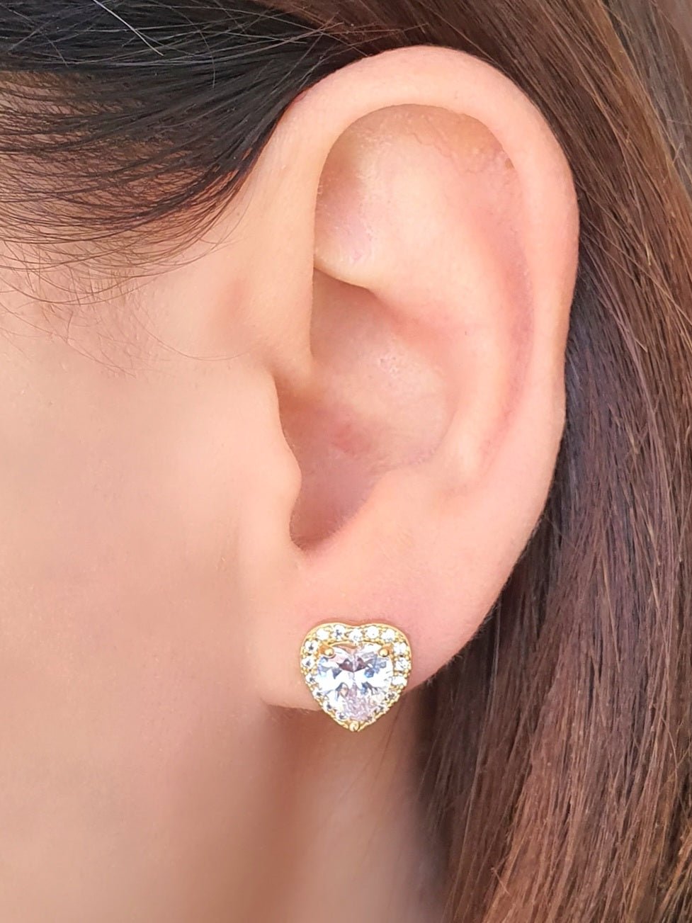 Coppia di lobetti "Enchanted Heart" Gold - 333HOPE333