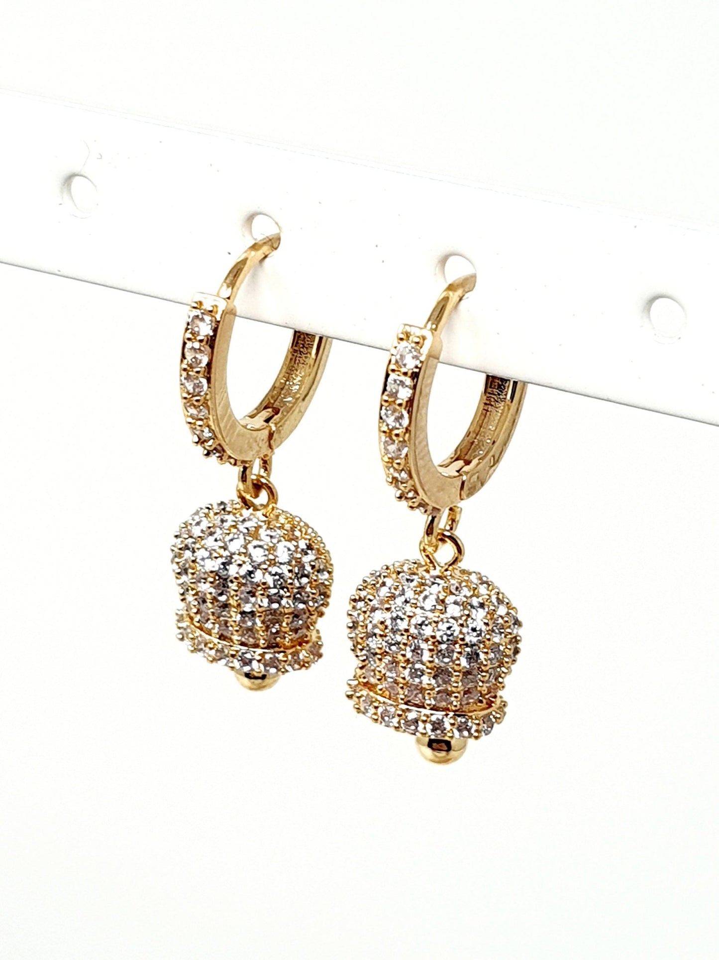 Coppia di mini hoops “Campanella Caprese” Gold - 333HOPE333