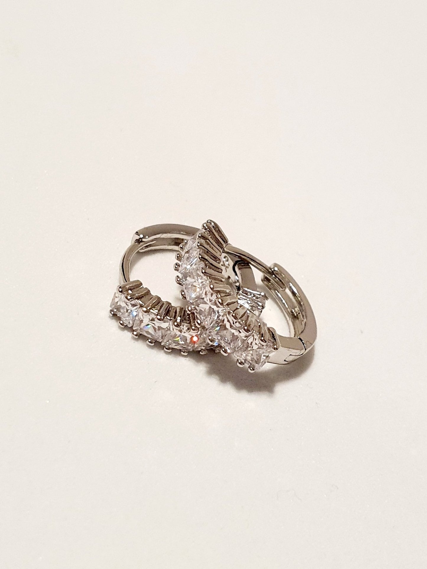 Coppia di mini hoops “ Princess” Silver - 333HOPE333