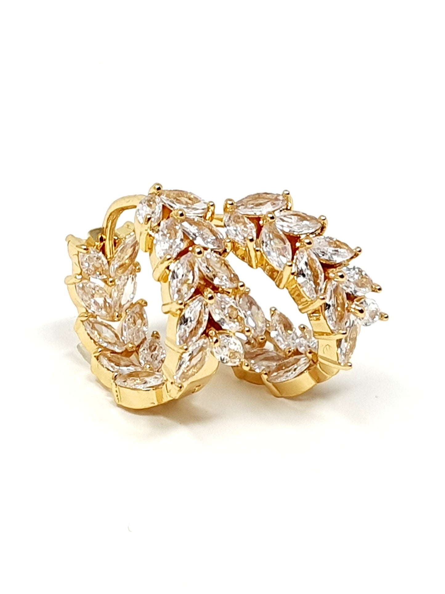 Coppia di mini hoops "Rowan" Gold - 333HOPE333