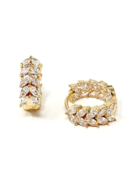 Coppia di mini hoops "Rowan" Gold - 333HOPE333