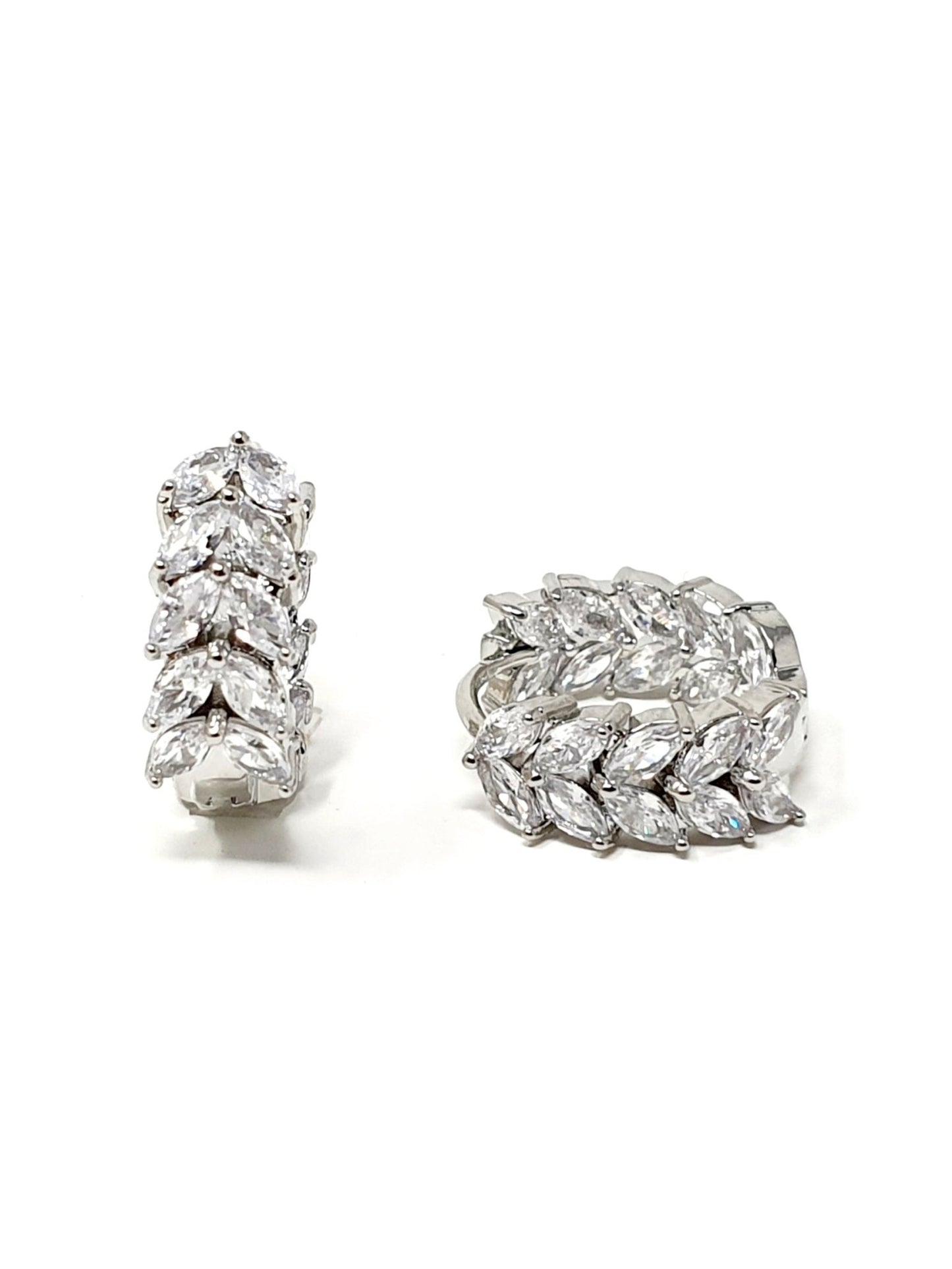 Coppia di mini hoops "Rowan" Silver - 333HOPE333