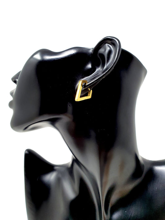 Coppia di orecchini “Concept Diamond” Gold - 333HOPE333