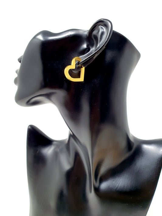 Coppia di orecchini “Concept Heart” Gold - 333HOPE333