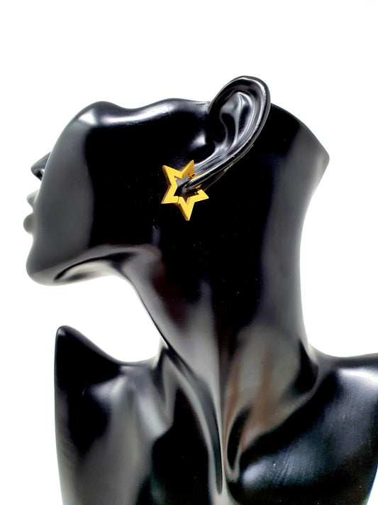 Coppia di orecchini “Concept Star” Gold - 333HOPE333