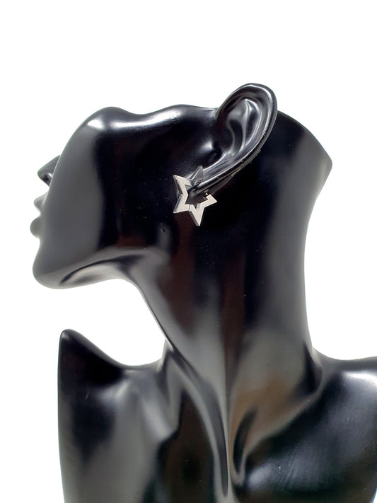 Coppia di orecchini “Concept Star” Silver - 333HOPE333