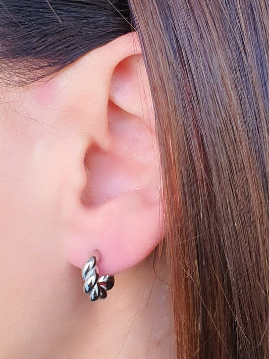 Coppia di Orecchini “Esmeralda Mini” Silver - 333HOPE333