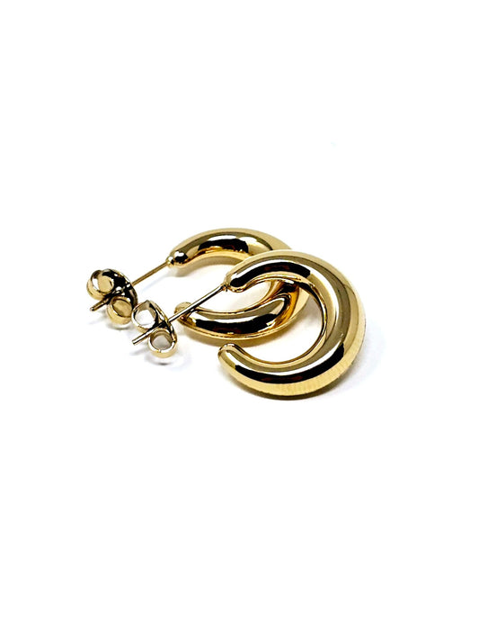 Coppia di Orecchini "Golden Moon" Small - 333HOPE333