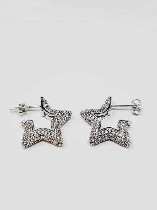 Coppia orecchini “Shining Star” Silver - 333HOPE333