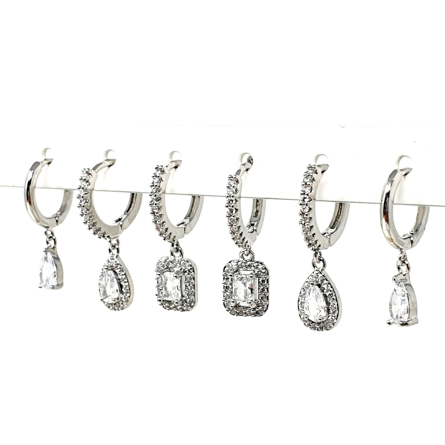 Set di 6 mini hoops “Queen" Silver - 333HOPE333