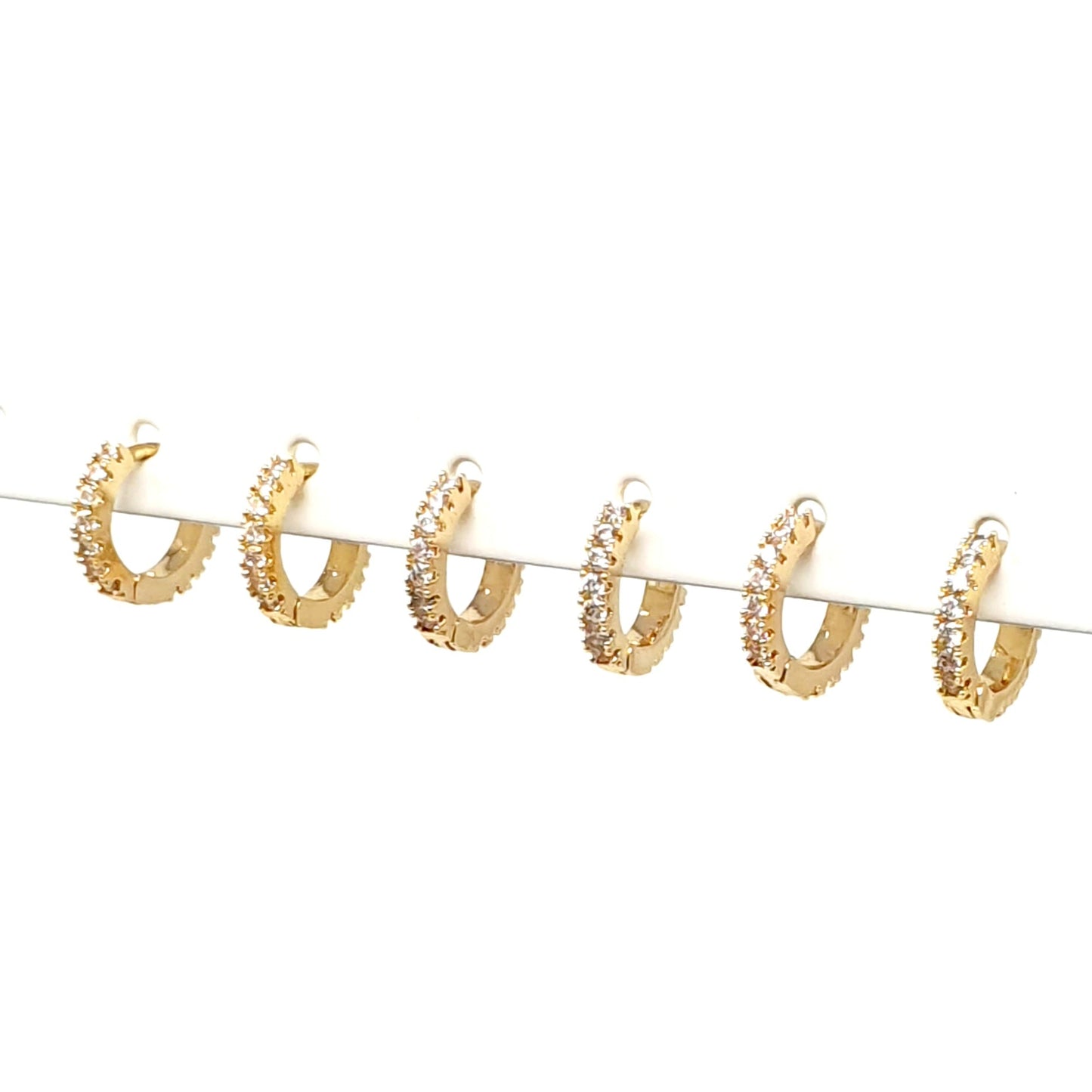 Set di 6 mini hoops “Zahara" Gold - 333HOPE333