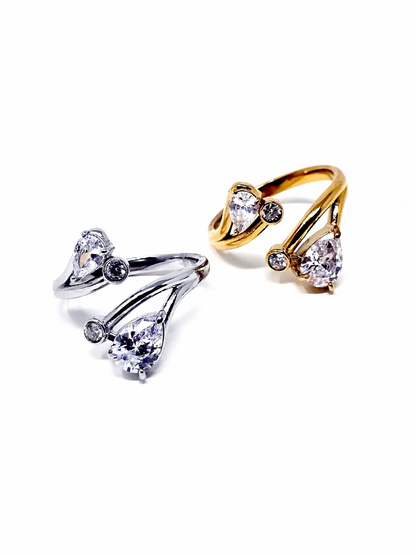 Anello Regolabile "Essenza" Gold o Silver