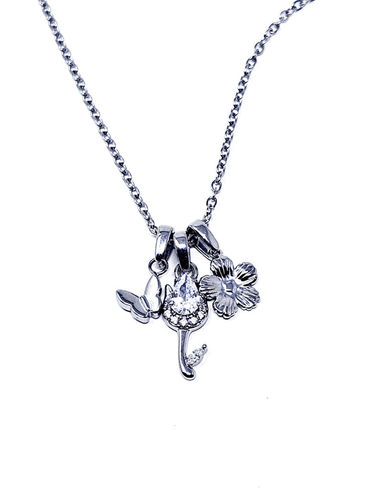 Collana Girocollo "Tulipano Light" Silver