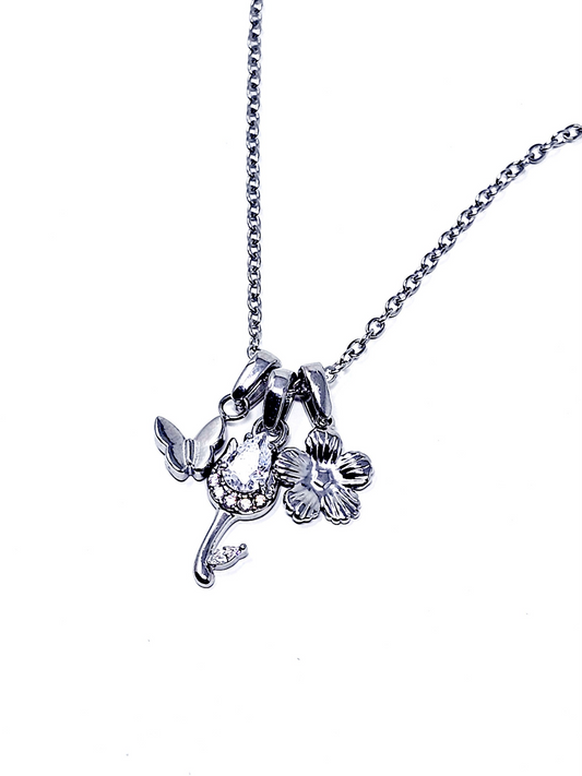 Collana Girocollo "Tulipano Light" Silver