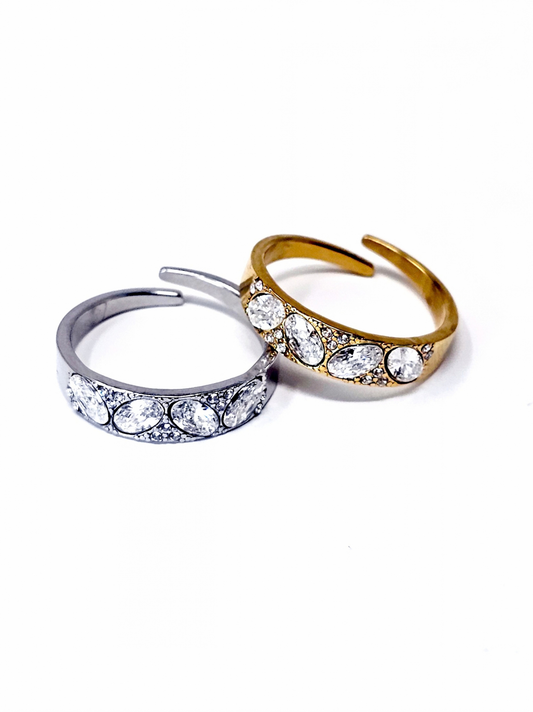 Anello Regolabile "Bliss" Gold o Silver
