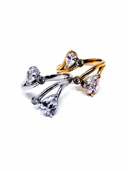 Anello Regolabile "Essenza" Gold o Silver