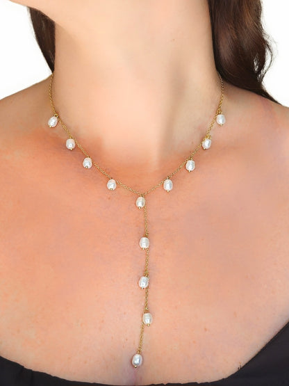 Collana Girocollo "Perla" Gold