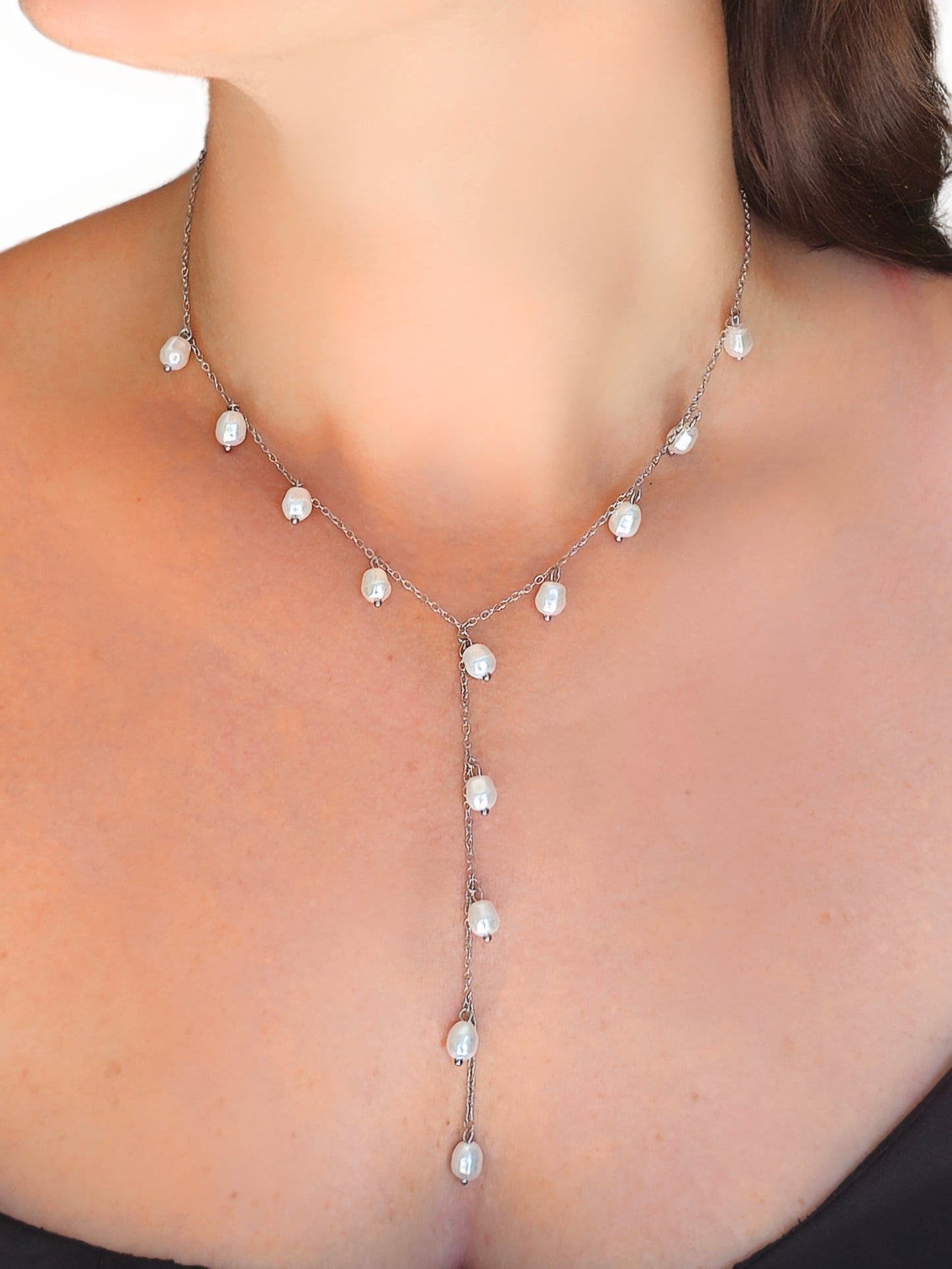 Collana Girocollo "Perla" Silver