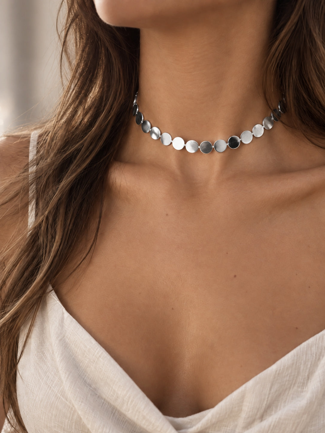 Choker/Girocollo "Dischetti" Gold o Silver