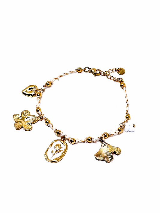 Bracciale "Tulipano" Bianco