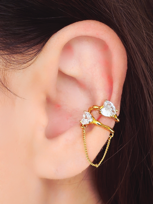 Ear Cuff "Catena Love" Gold