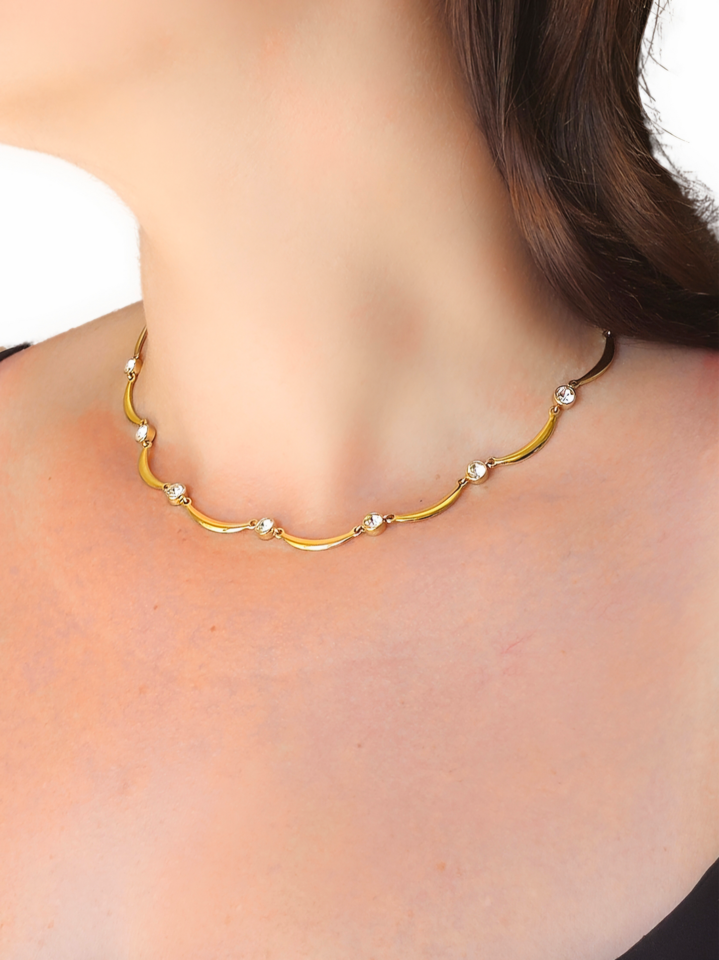 Collana Girocollo "Onde" Gold