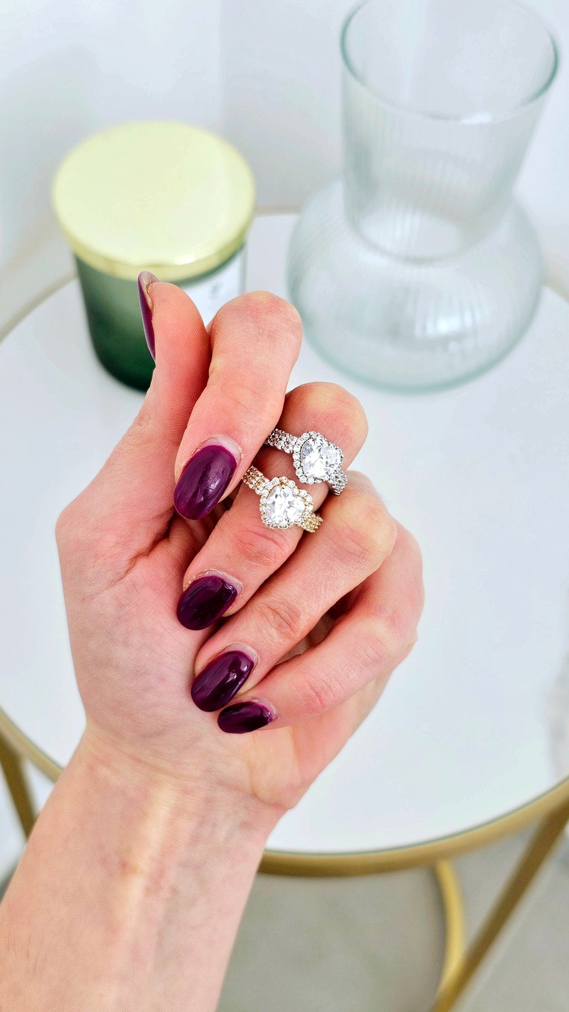 Anello Regolabile "Enchanted Heart" Gold o Silver - 333HOPE333