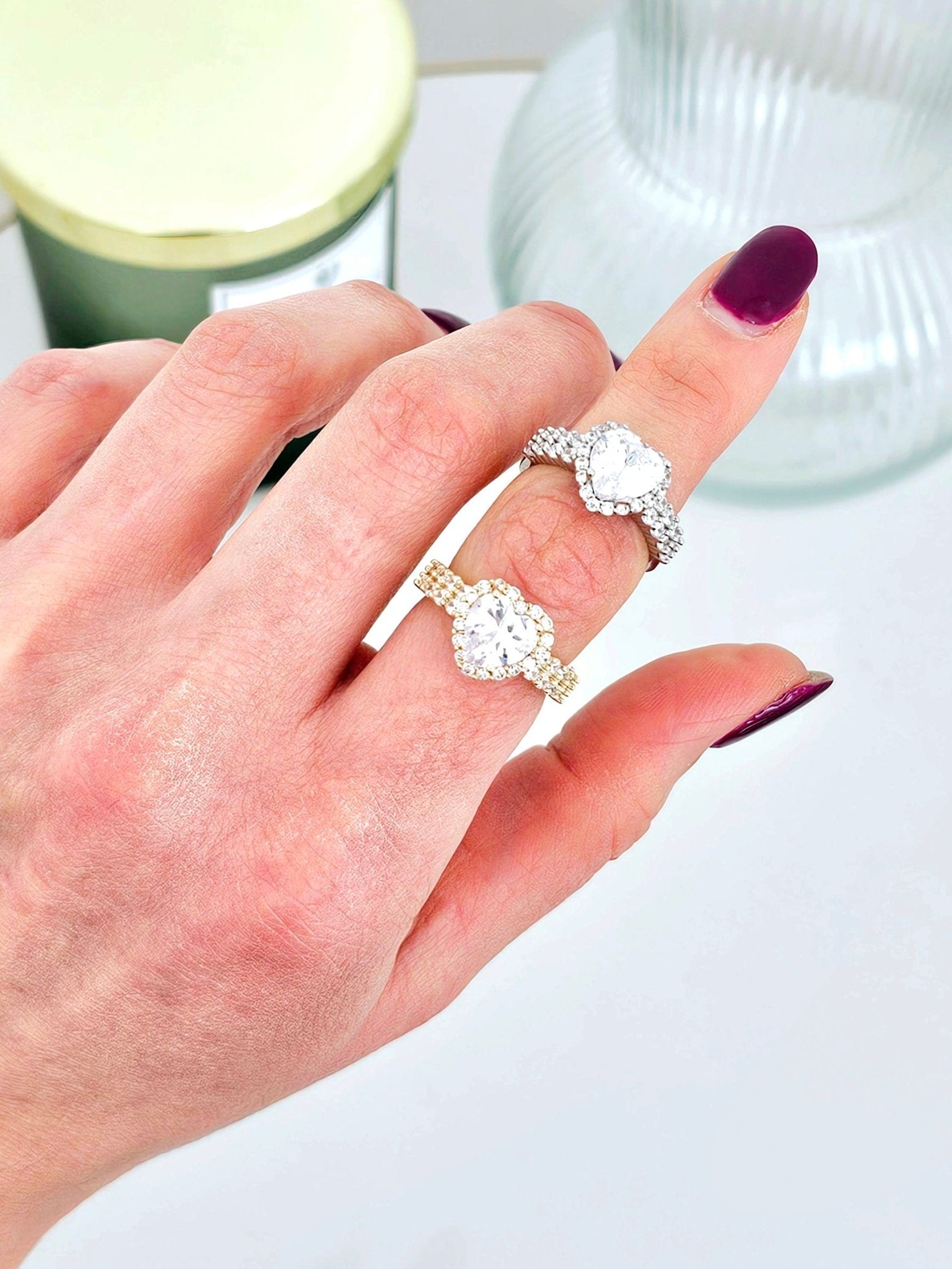 Anello Regolabile "Enchanted Heart" Gold o Silver - 333HOPE333