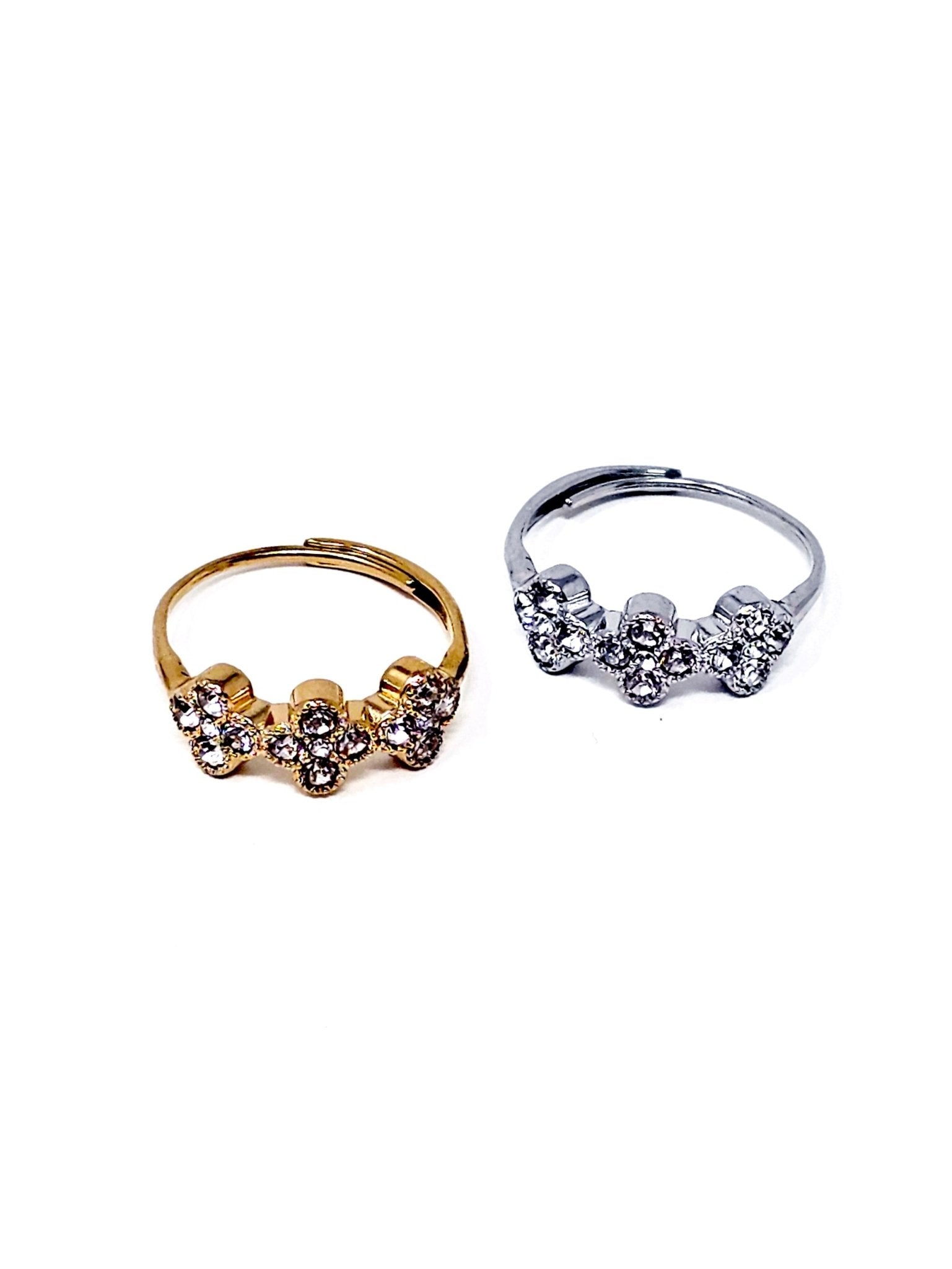 Anello Regolabile "Flowers" Gold o Silver - 333HOPE333