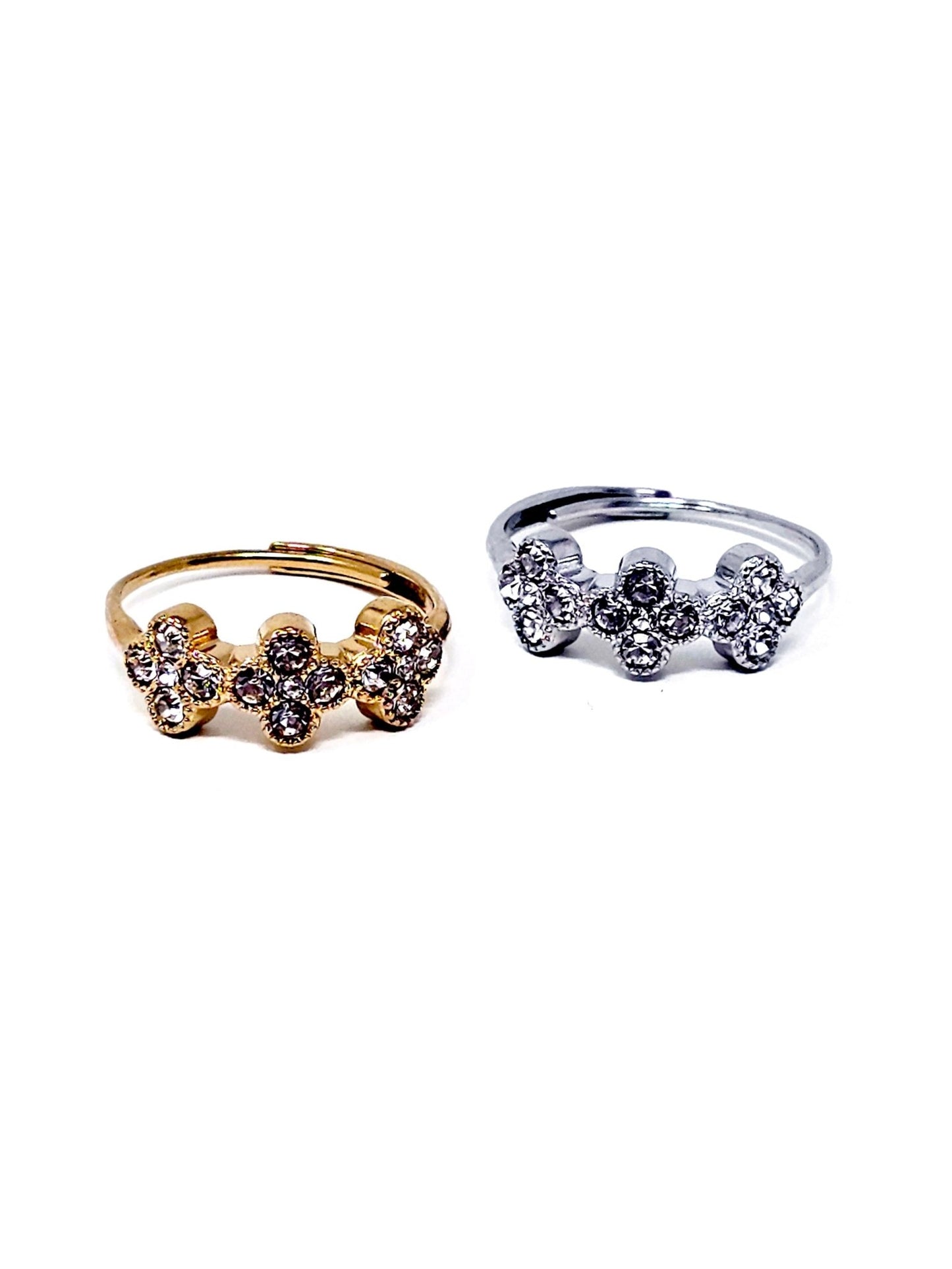 Anello Regolabile "Flowers" Gold o Silver - 333HOPE333