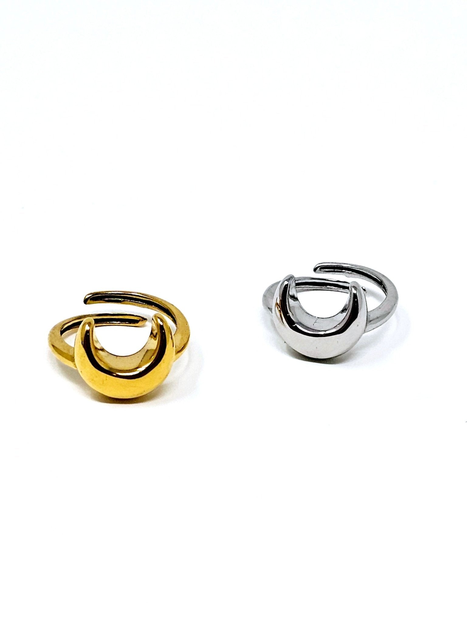 Anello Regolabile "Half Moon" Gold o Silver - 333HOPE333