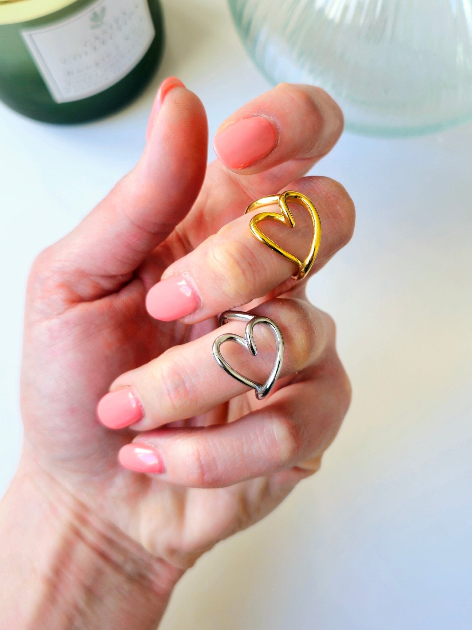 Anello Infinito Con Cuore In Oro Rosa Su Argento 925 Personalizzabile - Incisione A Scelta, Gioiello Regalo