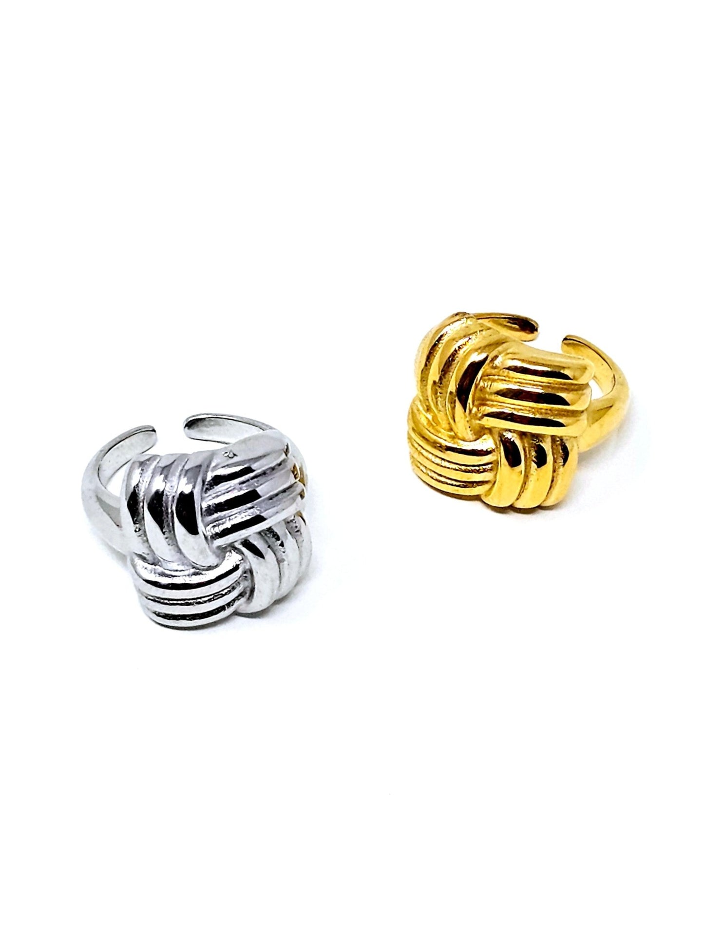 Anello Regolabile "Intreccio" Gold o Silver - 333HOPE333