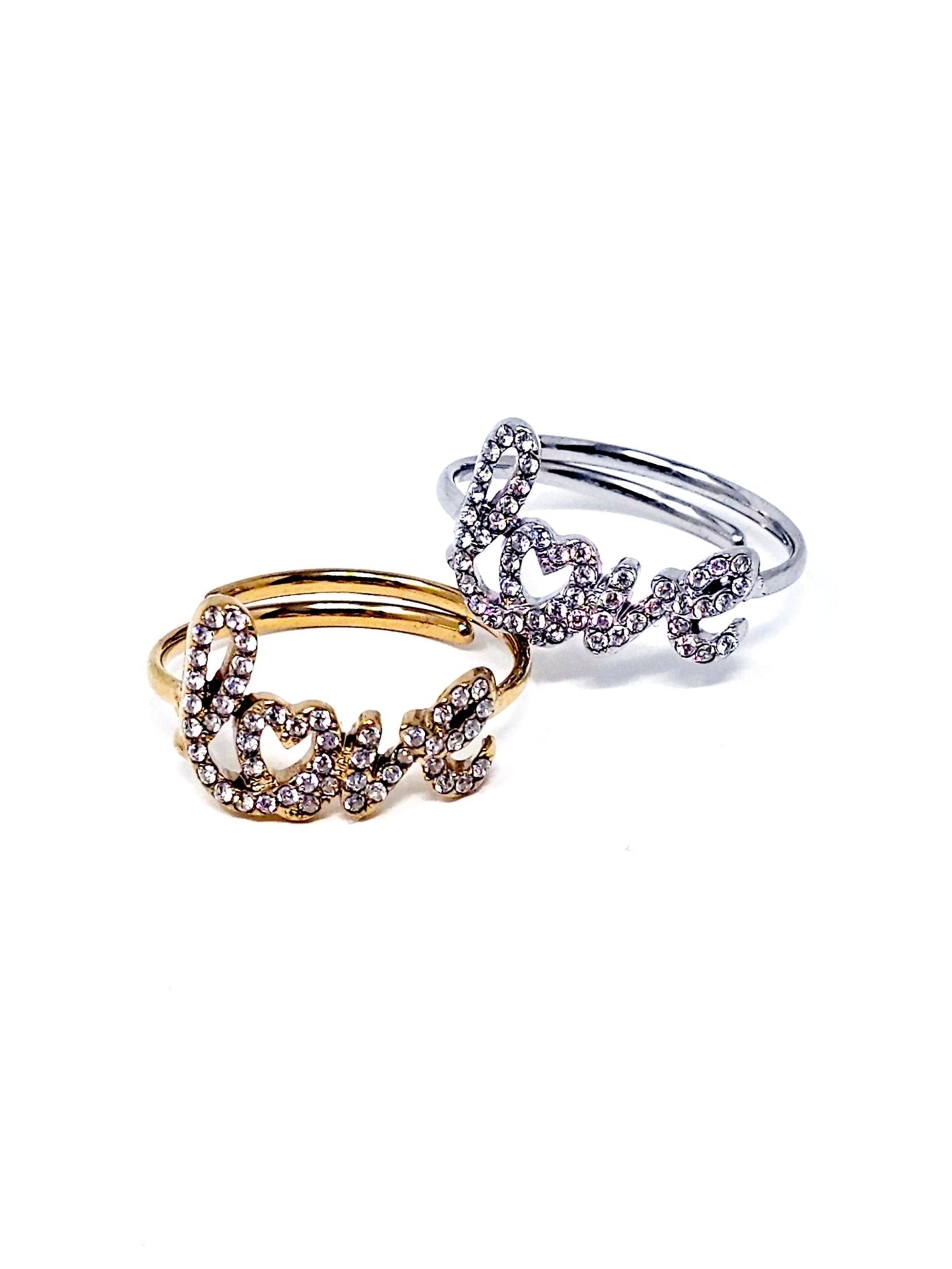 Anello Regolabile "Love" Gold o Silver - 333HOPE333