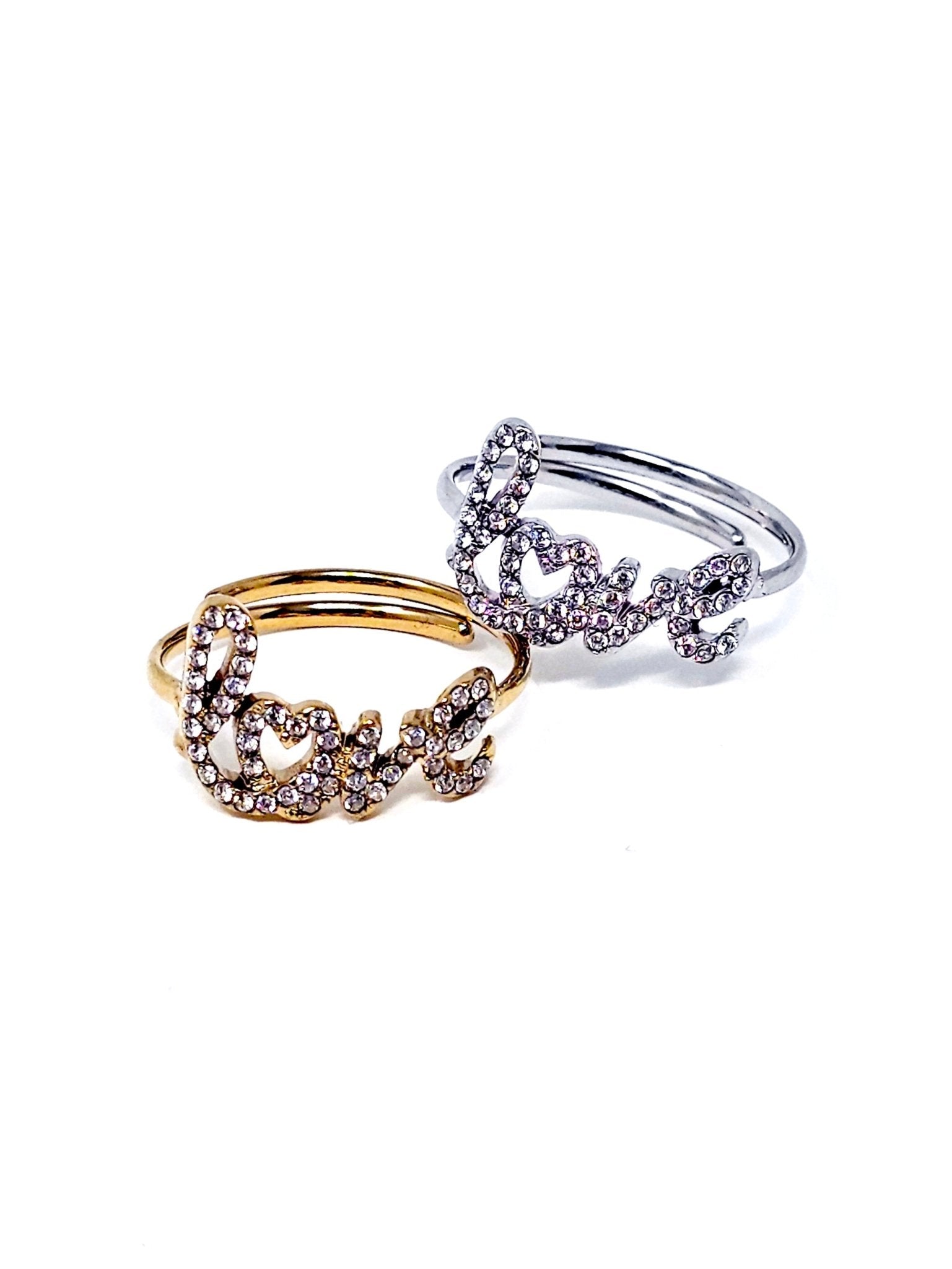 Anello Regolabile "Love" Gold o Silver - 333HOPE333