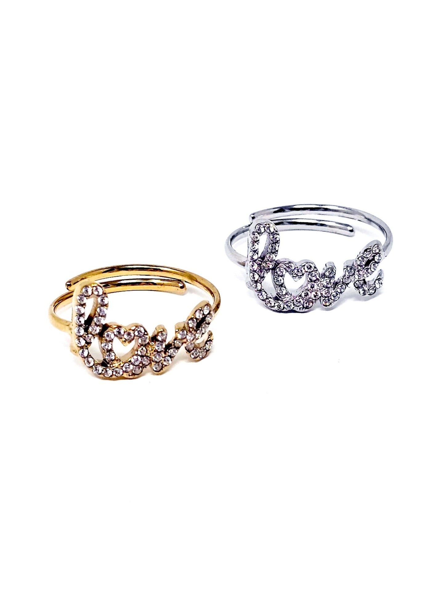 Anello Regolabile "Love" Gold o Silver - 333HOPE333