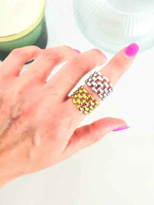 Anello Regolabile "Lucrezia" Gold o Silver - 333HOPE333