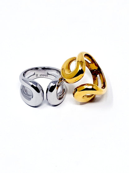 Anello Regolabile "Manta" Gold o Silver - 333HOPE333