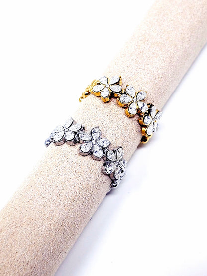 Anello Regolabile "Marghe" Silver o Gold o Gold con Pietre Multicolor - 333HOPE333