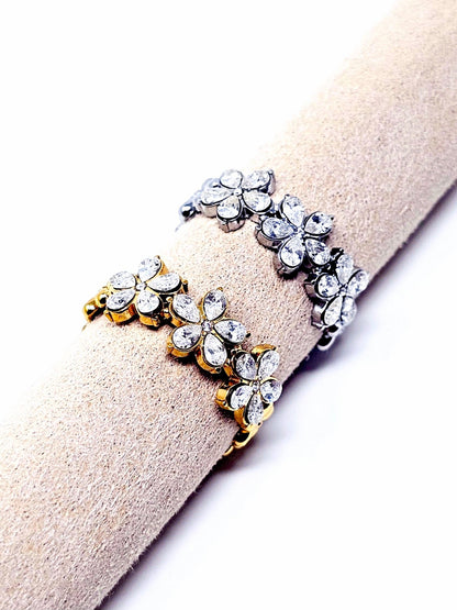 Anello Regolabile "Marghe" Silver o Gold o Gold con Pietre Multicolor - 333HOPE333
