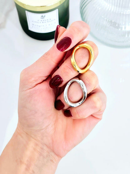 Anello Regolabile "Omega" Gold o Silver - 333HOPE333